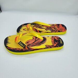Biltwell El Diablo Run Flip Flops Motorcycle Chopper Flojo Helmet Beer Cerveza